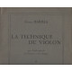 La technique du violon