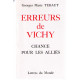 Les erreurs de vichy